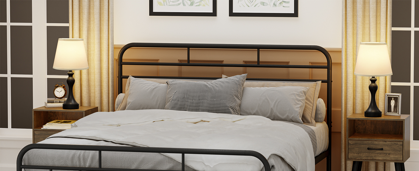 Настільна лампа Kakanuo з торшером, 2 шт., з USB-портами A+C, диммування, вінтажний дизайн, для спальні, вітальні, офісу, білий абажур, золотий цоколь