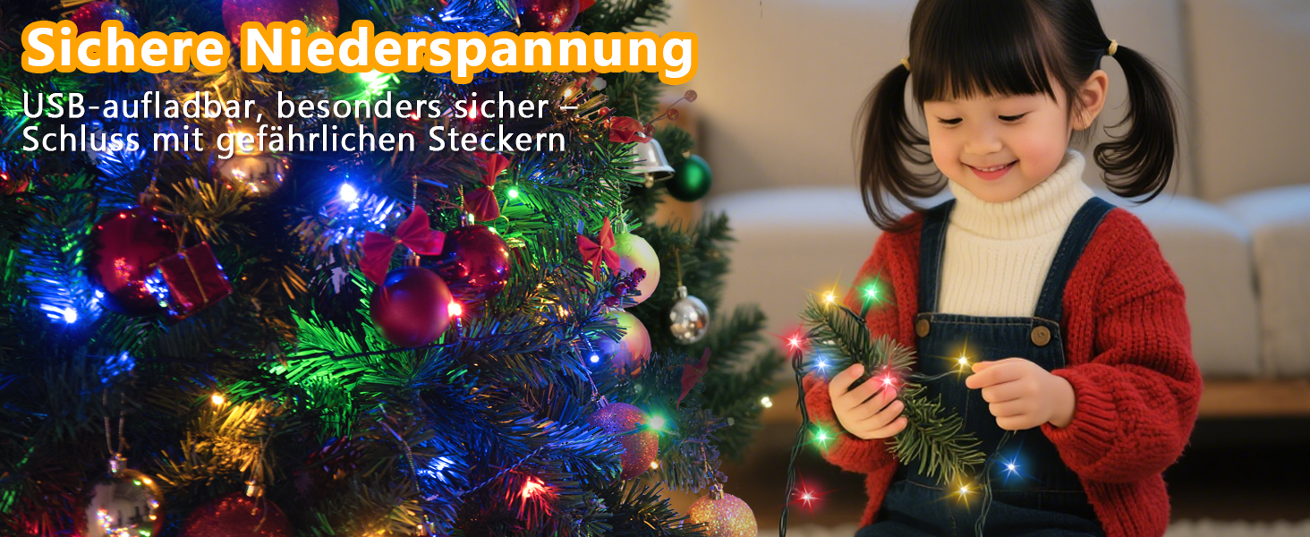 LED гірлянда на батарейках/USB, 10/15 м, 100/150 LED, тепле біле світло, з таймером, вологостійка, для декору на Різдво, весілля, вечірки, балкона, саду