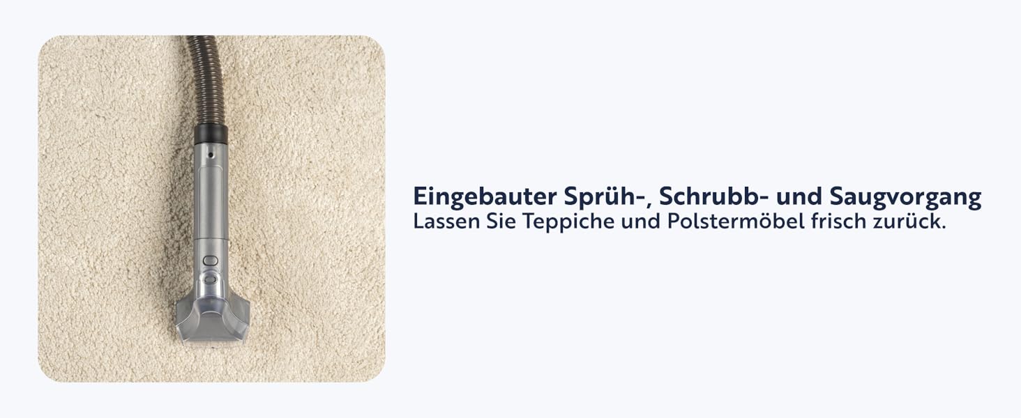 Портативний чистий для меблів та килимів Beldray Spotbuster - для видалення плям, розливів, шерсті тварин, 1.3L подвійний бак, для диванів, меблів, автокрісел, килимів. Підходить для дому та автомобіля.