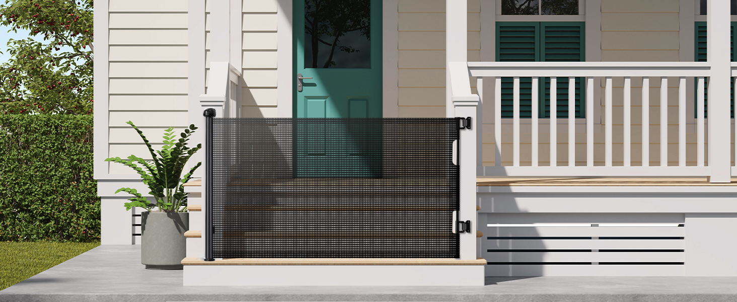 Захист для дитячих воріт Nalezuns, висувний, 0-180 см, сірий, для дітей