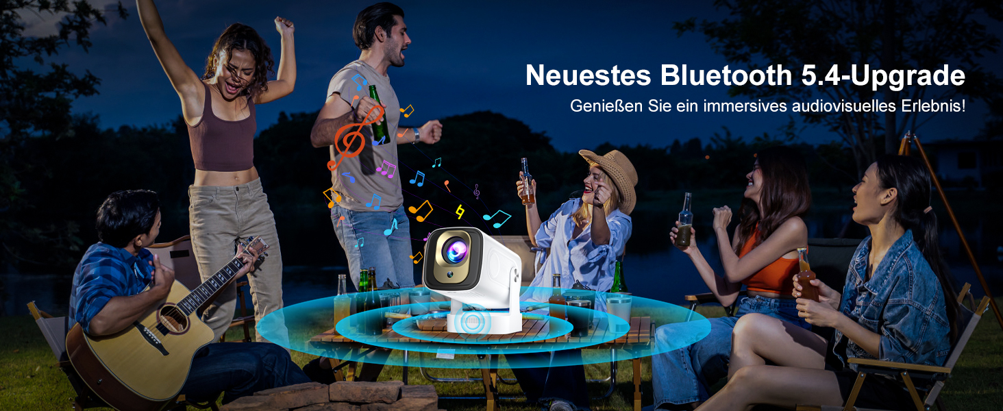 Проектор Salange P92Max ST: 4K, Android 13, WiFi, Bluetooth 5.2, Автофокус, Вбудовані YouTube/PrimeVideo/D+, 12000 лм, 5W динамік