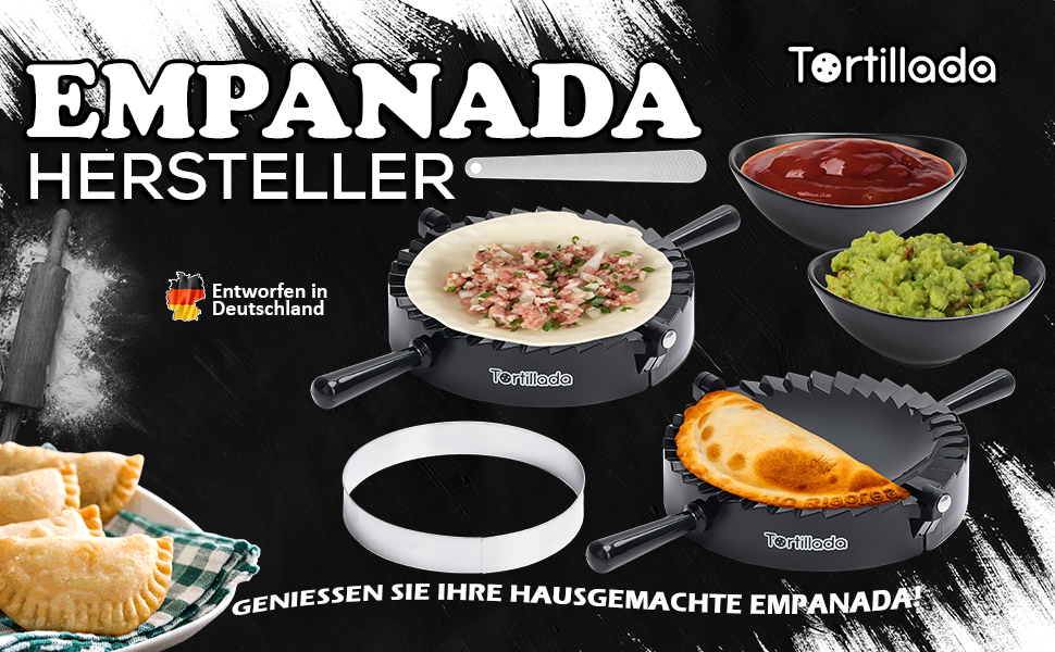 Форма для емпанада Tortillada Formen 15.5 см + Набір 7 предметів (рецепти, соусниці, вирізка, ніж)