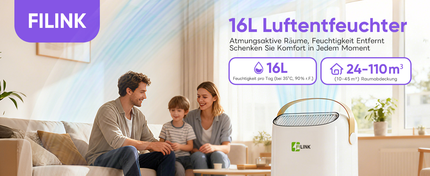 Електричний осушувач повітря 9л/24г, тихий, з дитячим блокуванням, захистом від переливу та автоматичним перезапуском. Підходить для спальні, ванної кімнати, підвалу та пральні. Осушувач повітря 16л/день.