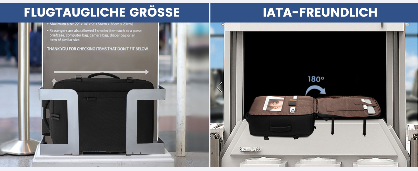 Рюкзак LOVEVOOK для ручної поклажі 45x36x20 см, 30L, для ноутбука 15.6