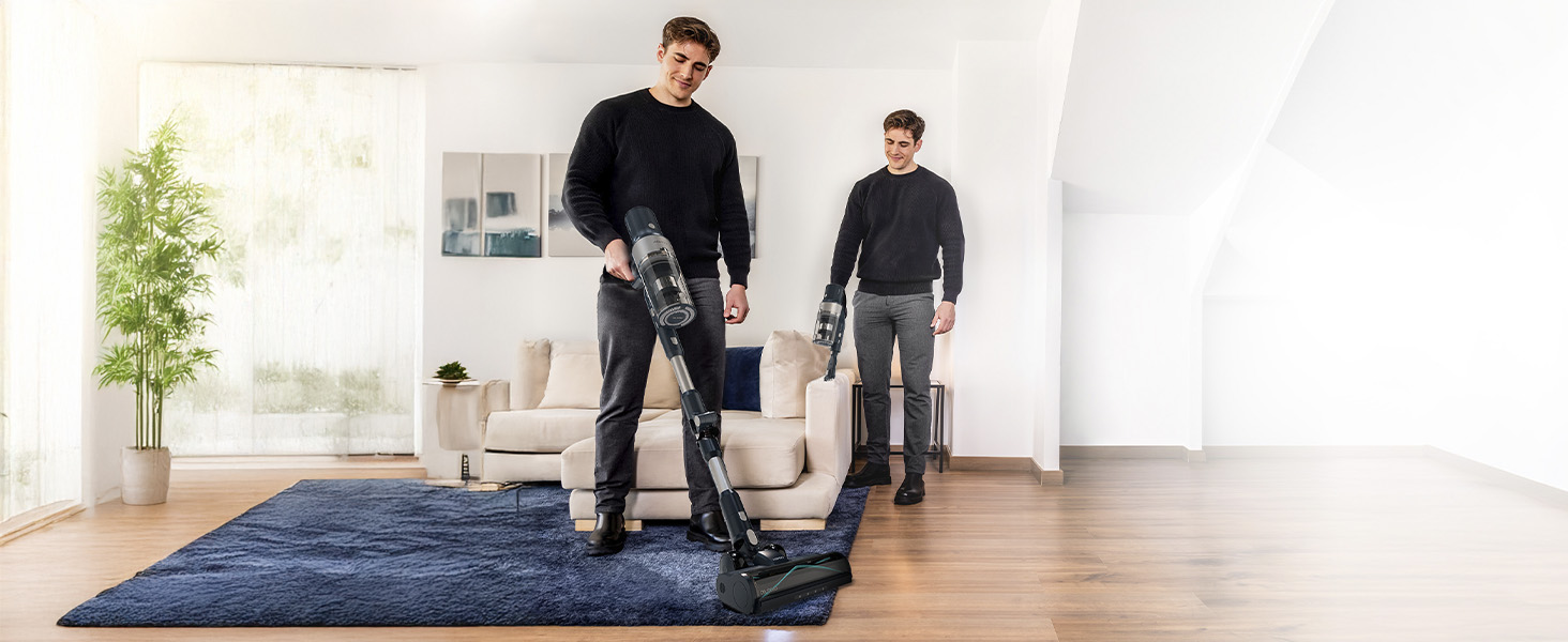 Бездротовий пилосос Cecotec Conga Rockstar 5500 Hurricane Station Flex Max з самостійною станцією очищення, 220AW, 700W, 90 хв роботи, антизаплутана щітка, гнучкий шланг, циклонна технологія