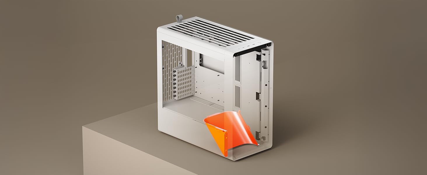 HAVN BF360 Flow: Корпус ПК Midi-Tower з 3 вентиляторами, скляна бічна панель, Top Airflow