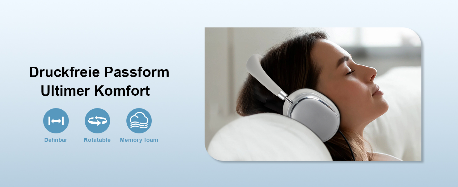 Навушники бездротові Bluetooth 6.0 NC95 з активним шумозаглушенням, сріблясті. До 120 годин роботи, налаштування EQ через додаток, для подорожей та спорту