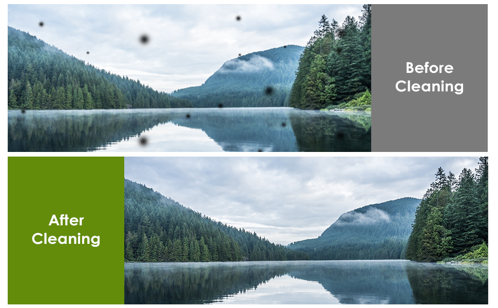 Набір для чищення камери 14-в-1: об'єктиви, фільтри, мобільні телефони. Включає стилус, щітку, повітряний дмухач, серветку.