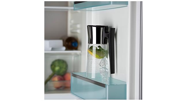 WMF Basic Water Carafe with Handle 1.5 Liter, Glass Carafe with Lid 1.5 l, Silicone Lid, Close-up Closure