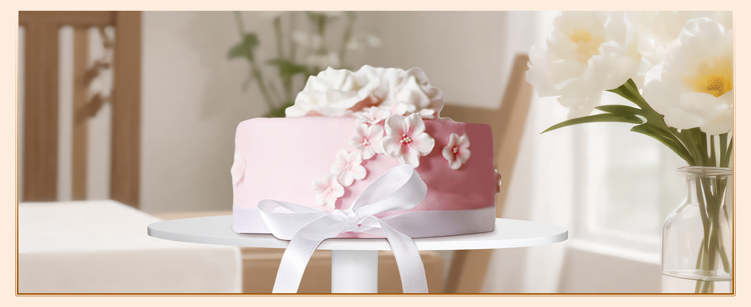 Обертова підставка для тортів Uten - поворотний стіл для випічки, декорування тортів, з пластику