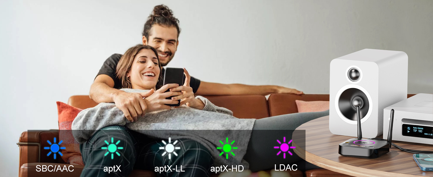 Bluetooth-ресивер 1Mii B06Ultra з підтримкою LDAC для стереосистем та Hi-Fi аудіо адаптер