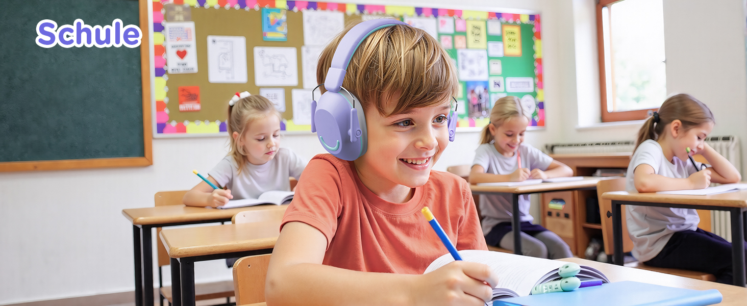 Навушники шумозаглушення для дітей Link Dream, SNR 30dB, 3-16 років, блакитний/фіолетовий (1 шт.)