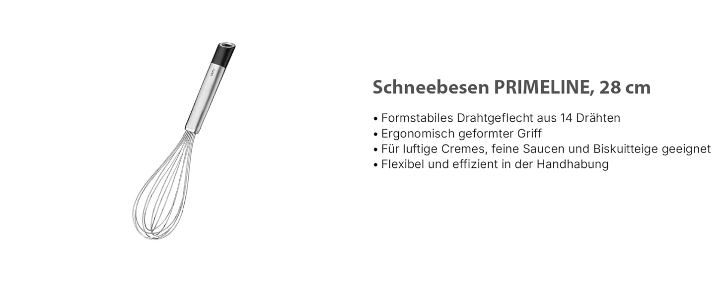 Віночок кухонний GEFU PRIMELINE спіральний, нейлон, 29.5 см (сріблястий) - для антипригарного посуду
