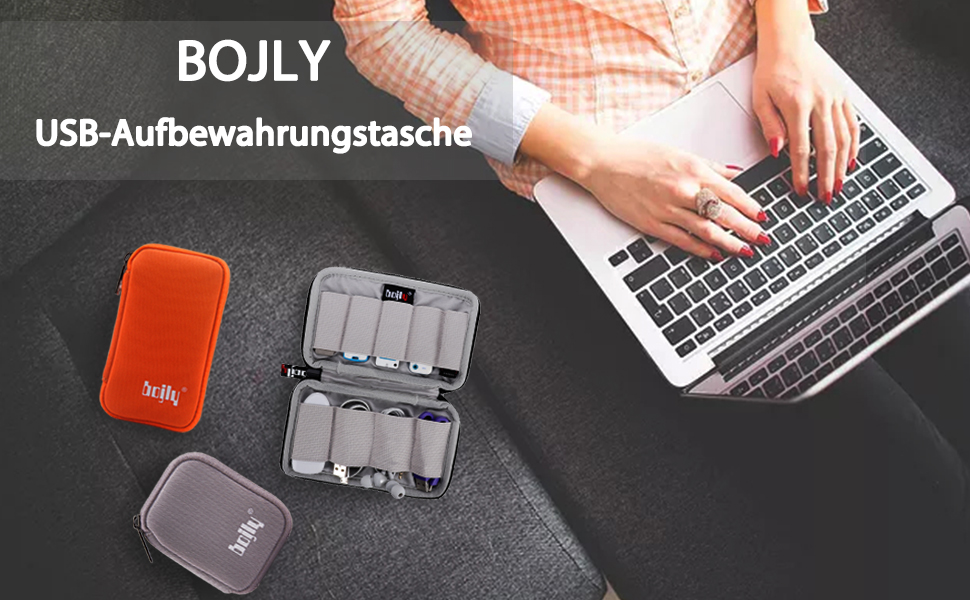 Водонепроникна сумка-органайзер для аксесуарів електроніки, 9 відділень для USB-накопичувачів, чорний, великий