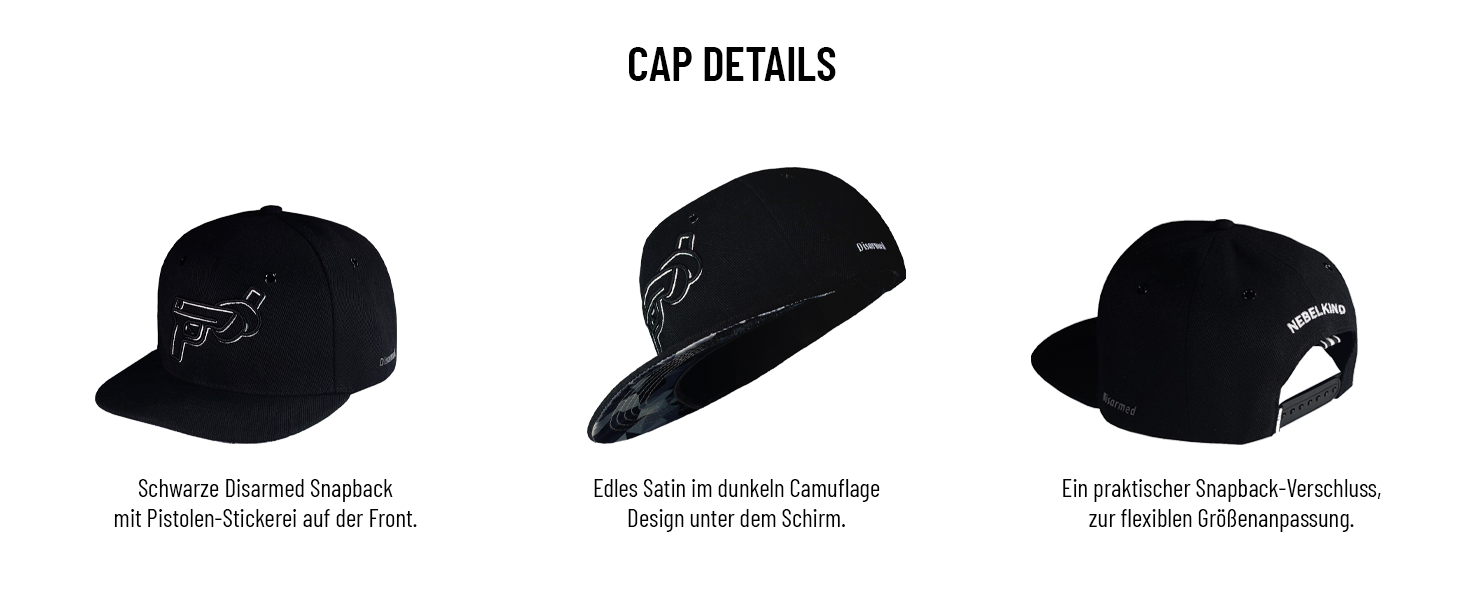 Кепка Snapback Nebelkind для чоловіків та жінок, чорна, універсальний розмір, регульована, unisex, стильна бейсболка в стилі streetwear, ретро