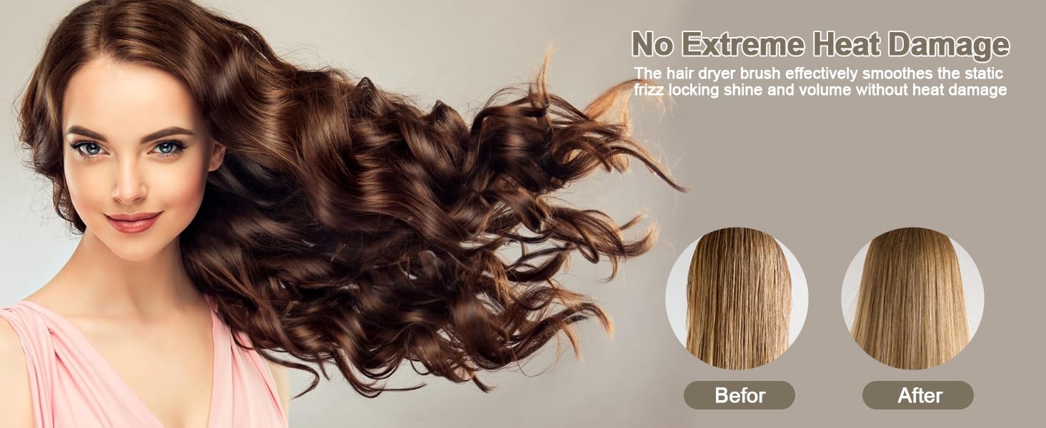 Фен-щітка 5 в 1 для волосся, Airstyler, стайлер для укладання, випрямляч, локони, об'єм, рожевий, Eurostecker