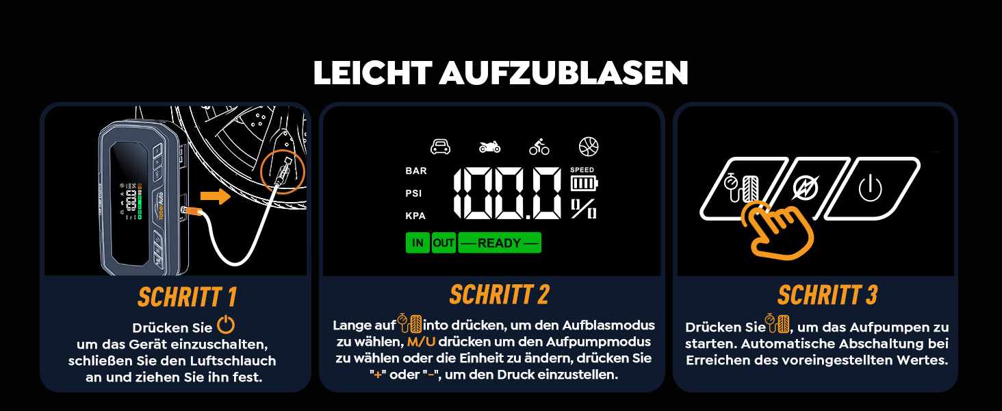 Powerbank YaberAuto для запуску двигуна з компресором, 160PSI, 6500A, PD 65W, 26800mAh. Запуск авто, 600 люмен, LCD екран