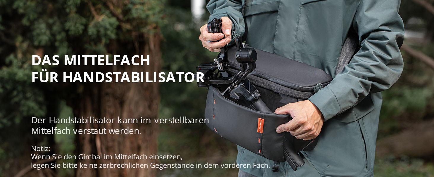 PGYTECH OneMo Sling Camera Bag 7L-9L: Водонепроникна фотосумка на плече для Sony, Canon, Nikon, DJI Mini 4 Pro, Avata 2, Mavic, зі штативом та ноутбуком, чорна