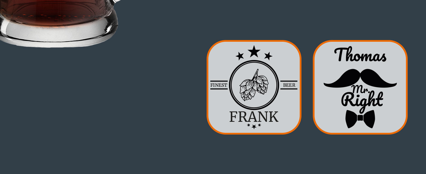 Склянка для пива з іменем або побажанням, 0,5л, з гравіюванням, індивідуальний подарунок, персоналізована склянка для пшеничного пива (оздоблення 01)