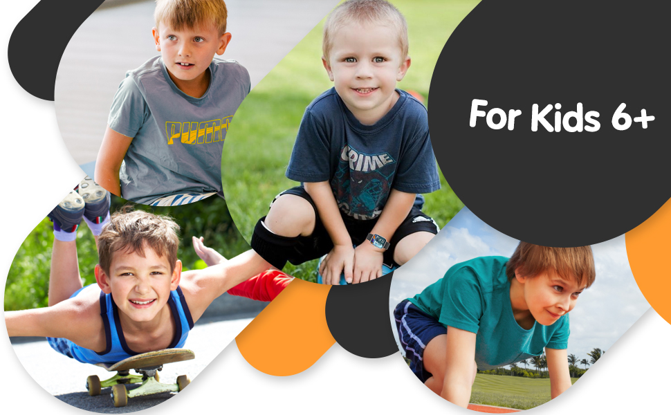 Дитячий розумний годинник Kinder Smartwatch для хлопчиків та дівчаток. Водонепроникний фітнес-трекер IP68, моніторинг серцевого ритму та сну, 19 спортивних режимів, крокомір, будильник. Подарунок для дітей від 5 років. Чорний колір.