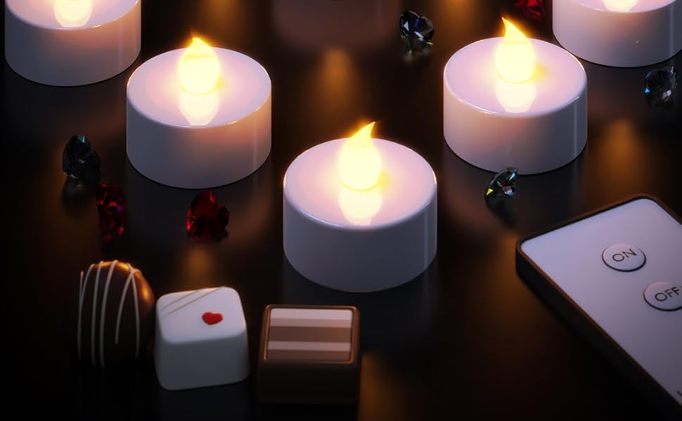 LED свічки Monzana, 30 шт., електричні, з пультом, 3,7 см, тепле біле світло, реалістичне мерехтіння, батарейки в комплекті, фламелесні, тривалий час роботи