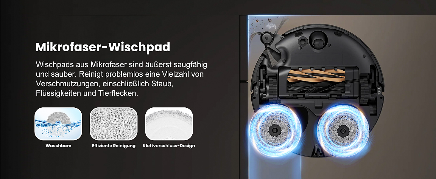 Набір аксесуарів для робота-пилососа Dreame L20 Ultra: 2 основні щітки, 6 мішків для пилу, 4 серветки для миття, 4 HEPA-фільтри, 4 бічні щітки, 1 щітка для чищення