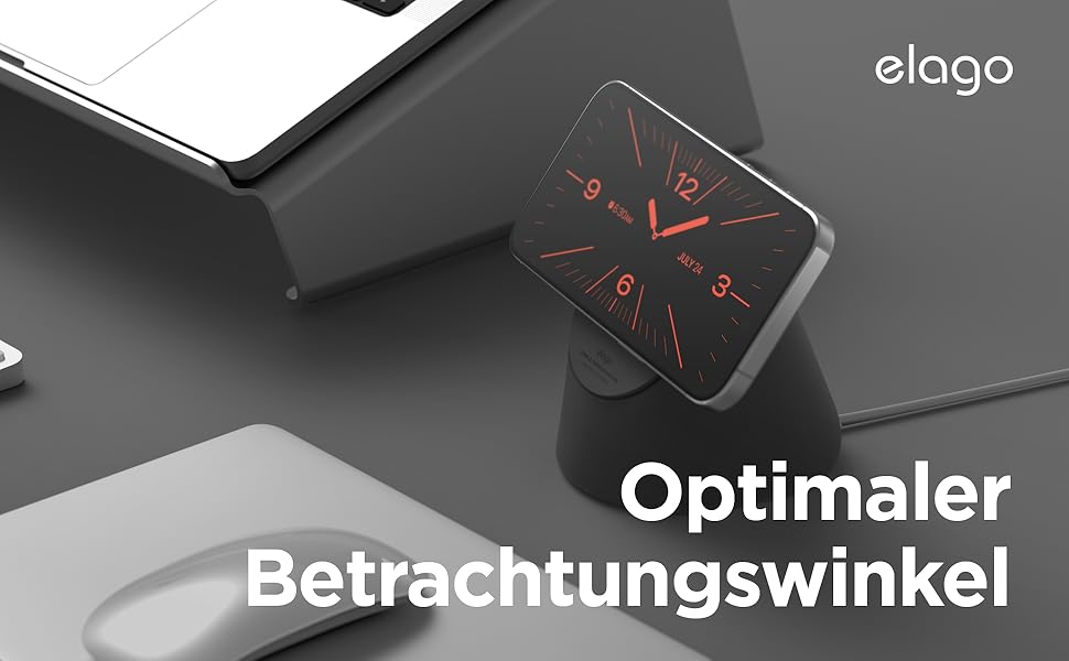 Підставка для iPhone з підтримкою MagSafe, Elago MS1 (сумісна з iPhone 17/16/15/14/13/12), чорний