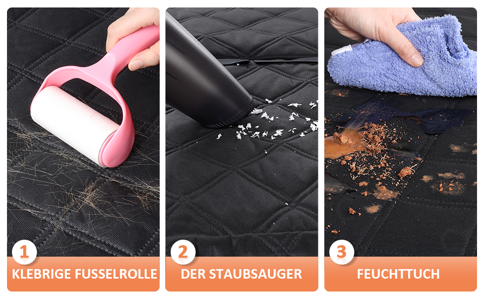 KYG Pet Seat Cover - Waterproof, Non-Slip, Scratch-Resistant Back Seat Cover for Dogs & Kids - Includes Seat Belt for Dogs - Fits Most Cars, Trucks & SUVs - 135x56x45cm, Removable