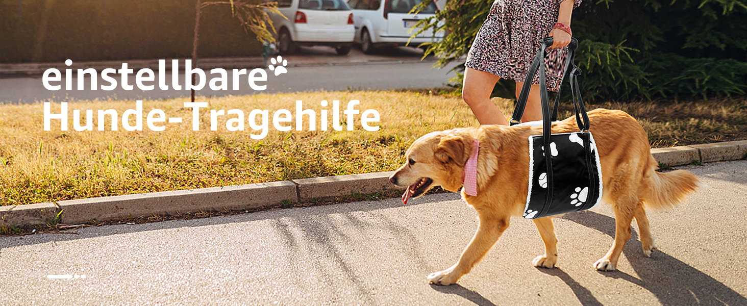 Підтримка для собак - регульована переносна допомога для собак різних розмірів, безпечна підтримка для собак з обмеженими можливостями, травмованих або літніх