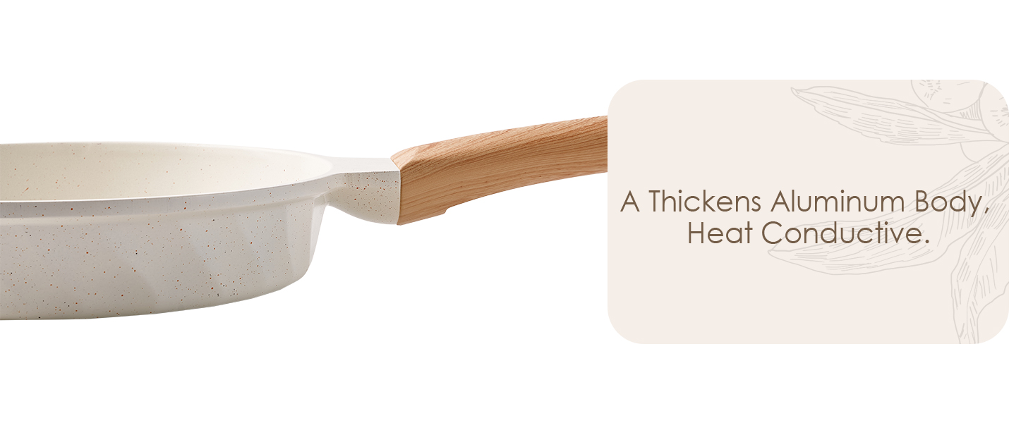 Набір сковорідок з антипригарним покриттям RIOVARM з кришками для індукційних плит. Набір посуду з гранітним покриттям, без PFOA, сковорода для омлетів 20/24/28 см