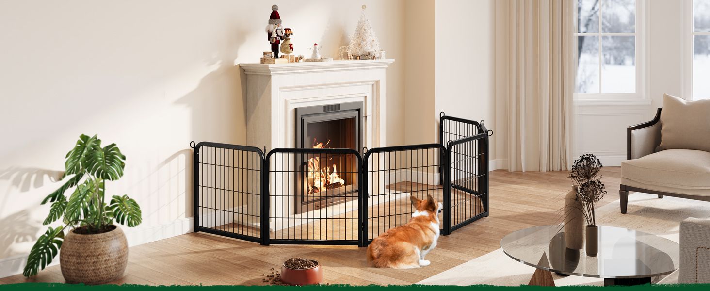 Лягу для цуценят Yaheetech, 12 секцій, 63 см, з 2 дверцятами, автоматичним замком, розкладний, для квартири та саду