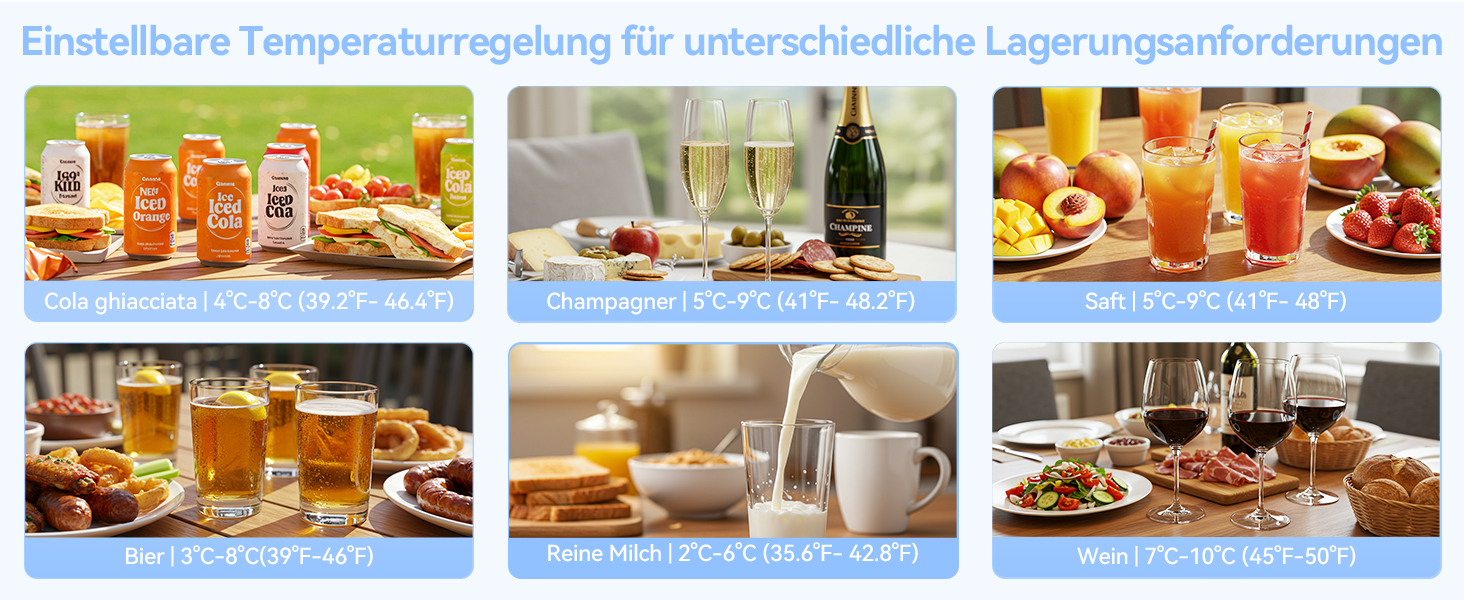 Холодильник для напоїв на 85 літрів з скляними дверцятами та блакитним LED-підсвічуванням, 3 регульовані полиці для соди/пива/вина, ідеальний для дому та вечірок