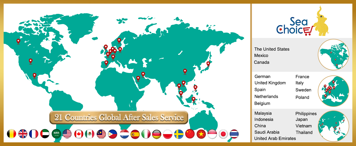 Набір валіз Sea Choice Handgepäck: 3 валізи (55/65/75 см) + косметичка, білий, з TSA-замком