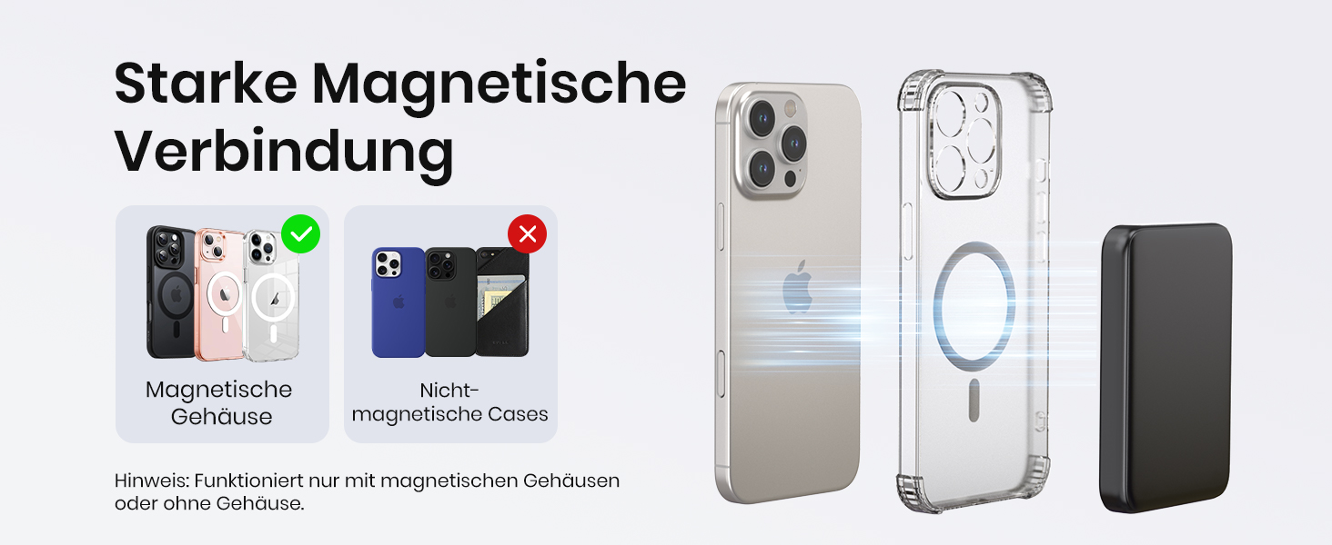 Power Bank Riapow 10000mAh з бездротовою зарядкою, PD 20W, USB-C, LED-індикатор (Чорний)