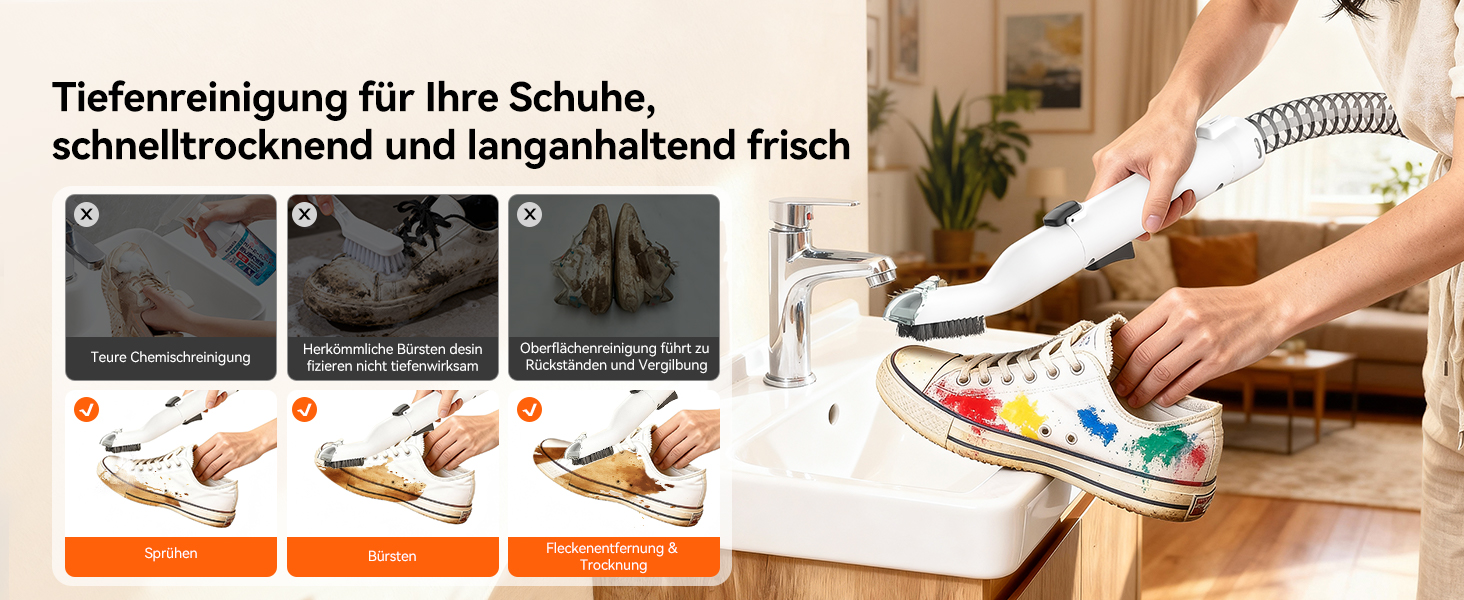 Uwant Y100 Пароочисник для диванів, килимів та авто. 3-в-1, 18KPA, 1750W, 65°C, самоочищення, 7 насадок та засіб для чищення, 2 роки гарантії