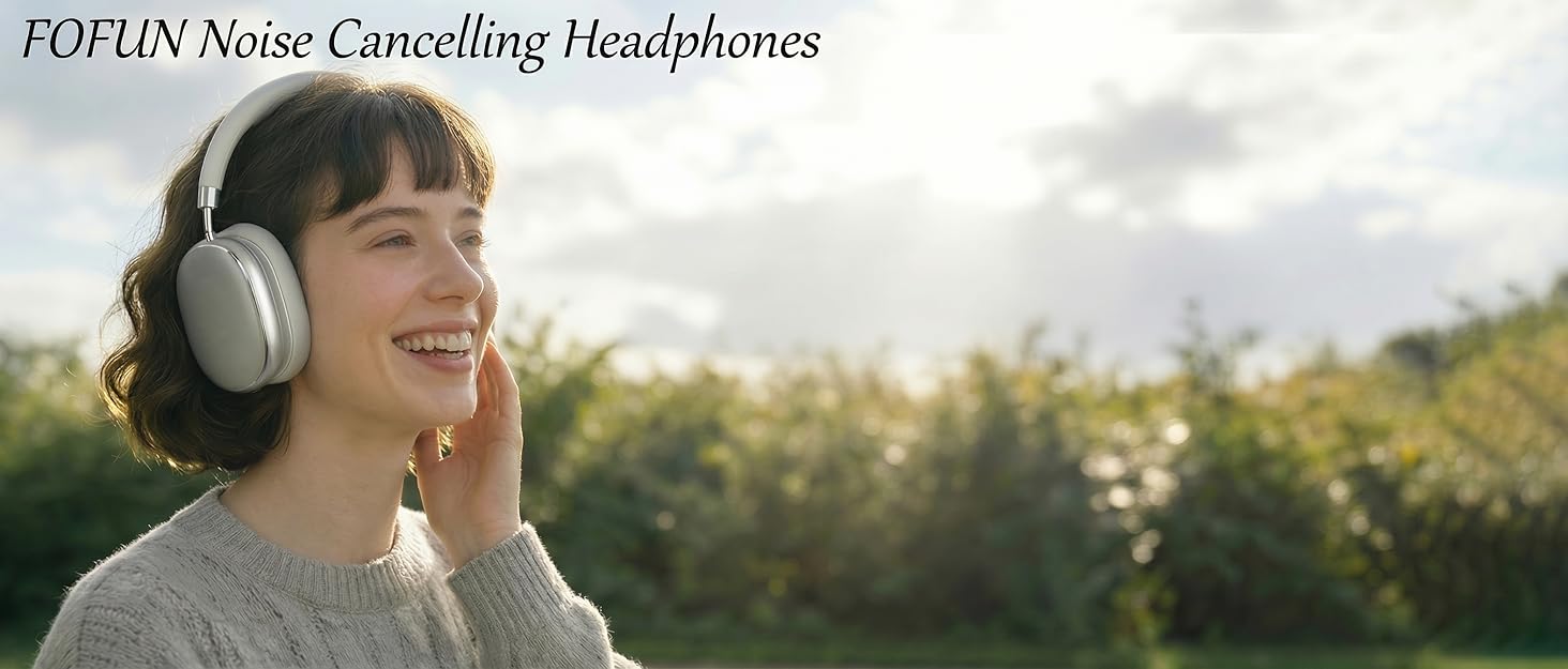 Навушники бездротові Bluetooth 6.0 NC95 з активним шумозаглушенням, сріблясті. До 120 годин роботи, налаштування EQ через додаток, для подорожей та спорту