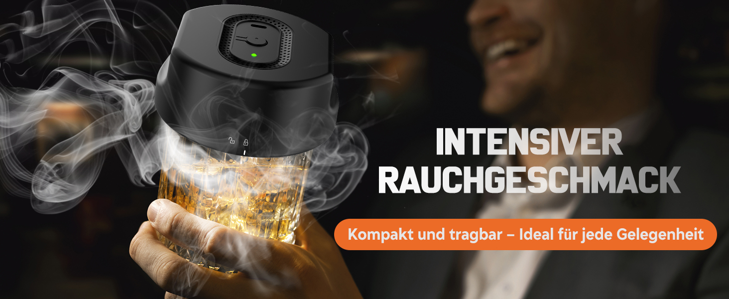 Набір для димування віскі Anusuwa - набір для коктейлів з 6 дерев'яними стружками та 4 камінням для віскі. Ідеальний подарунок для чоловіків на день народження, Різдво, ювілей (без бутану)