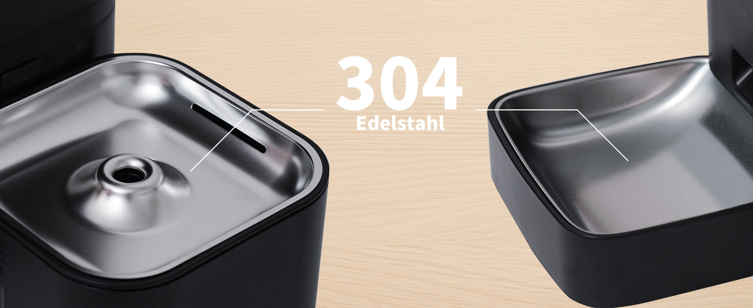 Автоматичний диспенсер корму та води для котів DOEL 2-в-1 з керуванням через додаток, голосовою підтримкою та таймером, 6л корму + 2.5л води