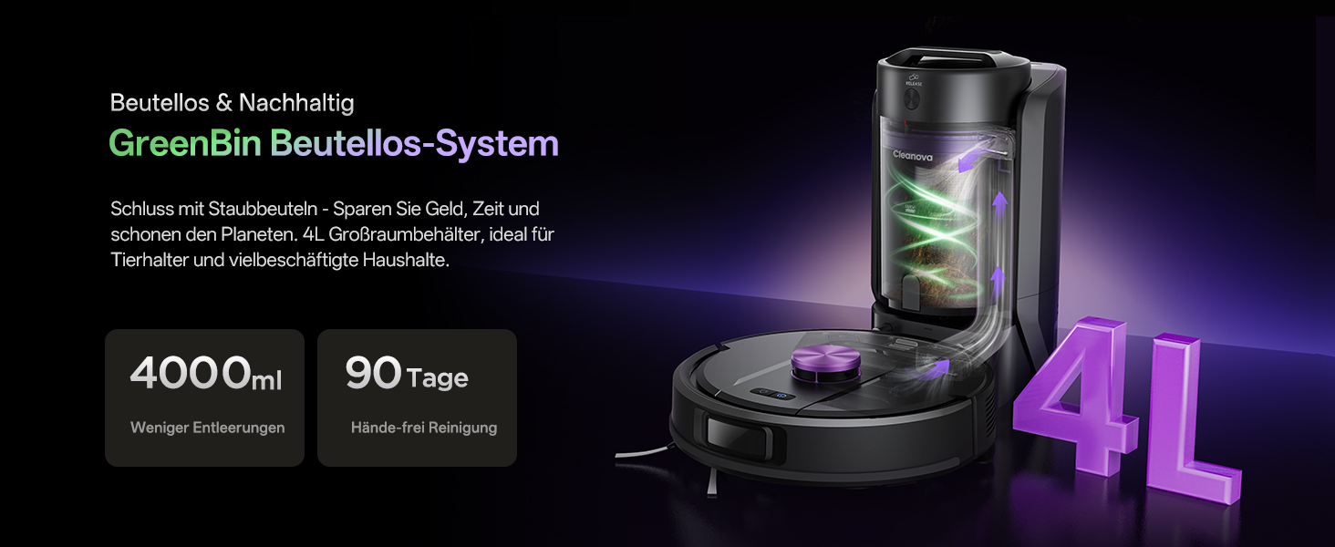 Робот-пилосос Vexilar W15 з функцією миття підлоги, бездротовий, 10000Pa, LiDAR, 180 хвилин, керування через додаток та голосовий помічник