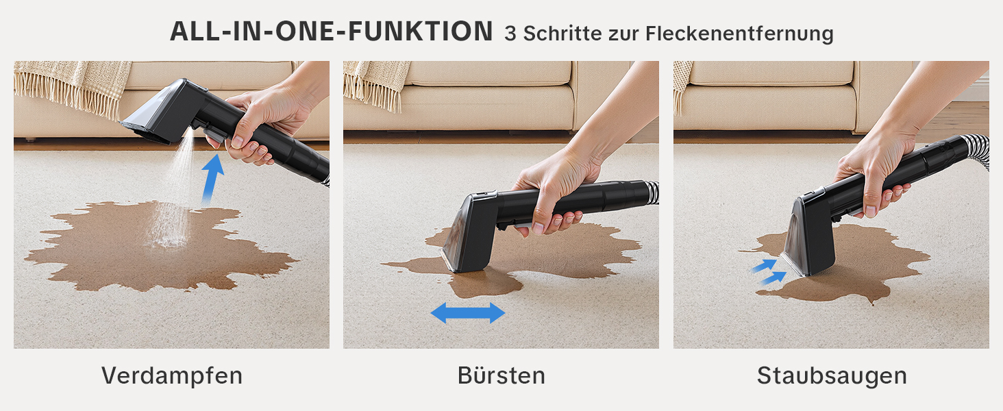 Низькопрофільний пилосос для вологого та сухого прибирання 450W з потужністю всмоктування 13500Pa, для килимів, м'яких меблів, диванів, крісел, сходи, автомобіля, килимків. Білий (чорно-білий)