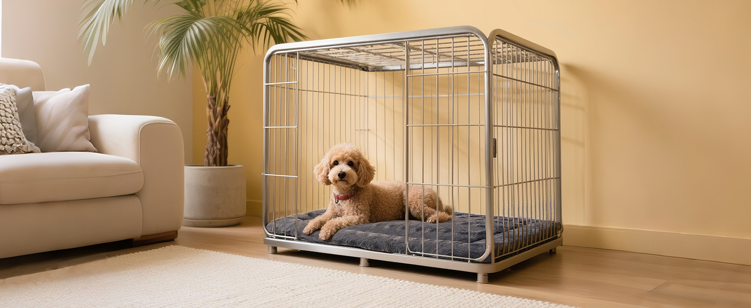 М'яка собача ковдра Mora Pets: зручна та миюча підстилка для собак великих, середніх та маленьких порід, 74 x 46 см, сірий колір