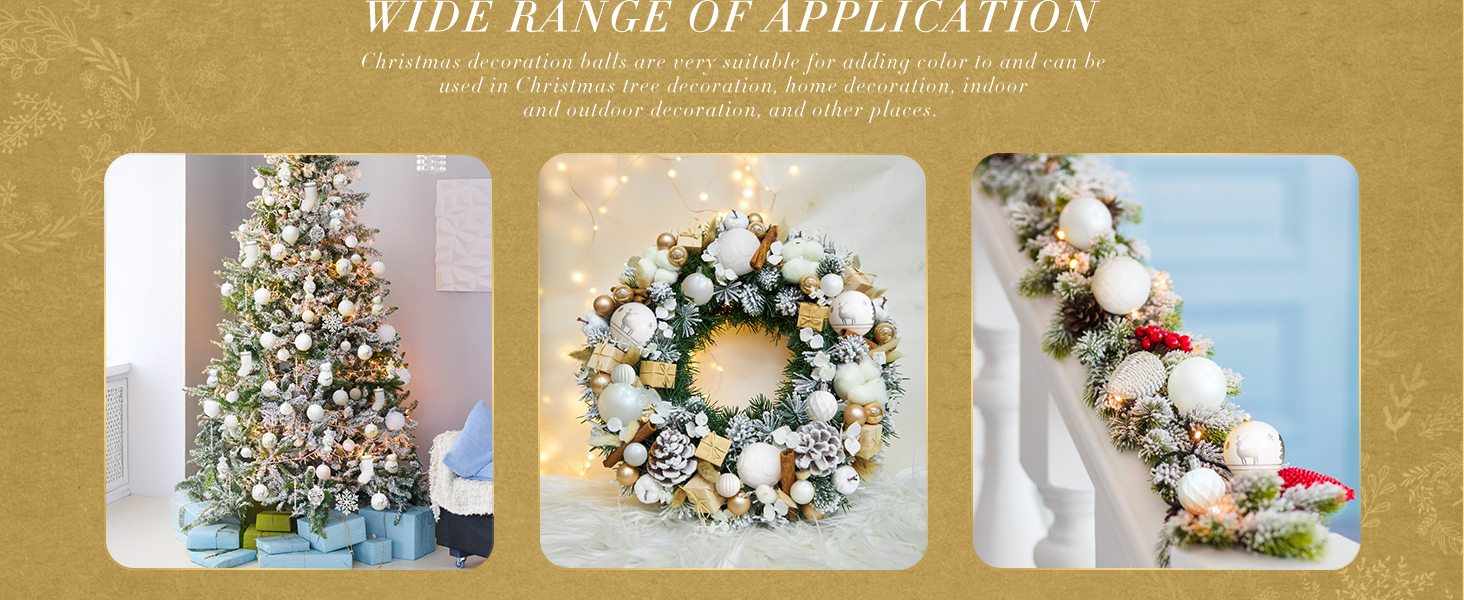 Набір ялинкових прикрас SOLEDI® 128 шт. Преміум якість, пластикові кулі білого кольору з зіркою на верхівку. Міцний та безпечний набір прикрас з петельками. Різнокольорові ялинкові кулі, багаторазовий декор для Різдва.