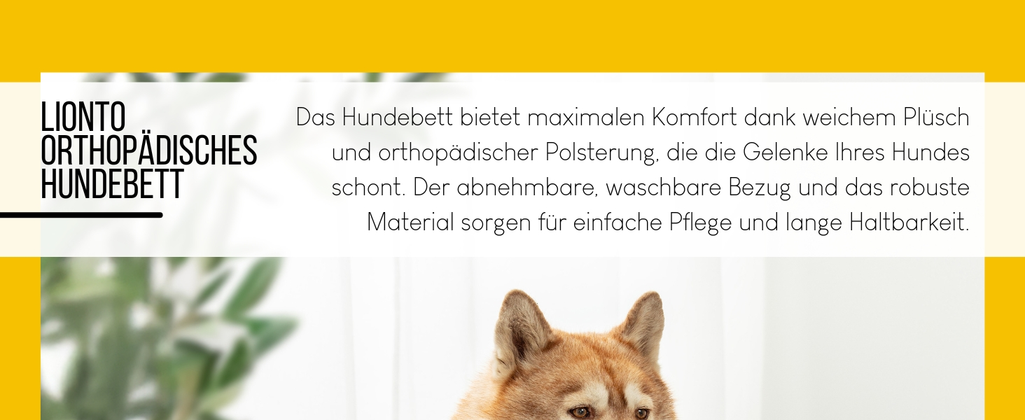 Ортопедичне ліжко для собак Lionto з піднятим бортиком, 97x71x17 см, м'який фланелевий килимок, знімний та пральний чохол, неслизьке, для собак та котів, сірий
