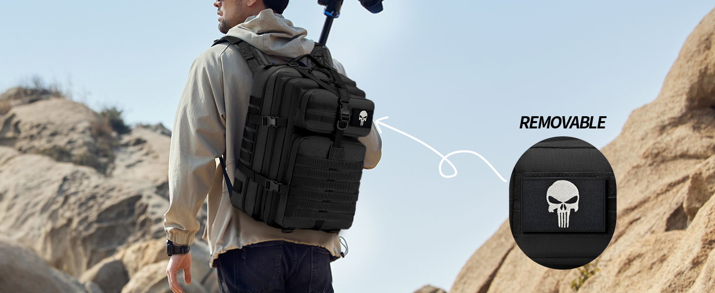 KSIBNW Military Backpack 50L Tactical, Large Capacity Survival Waterproof Climbing Hiking Trekking Backpack Travel 3 Days Outdoor Men's For Travel