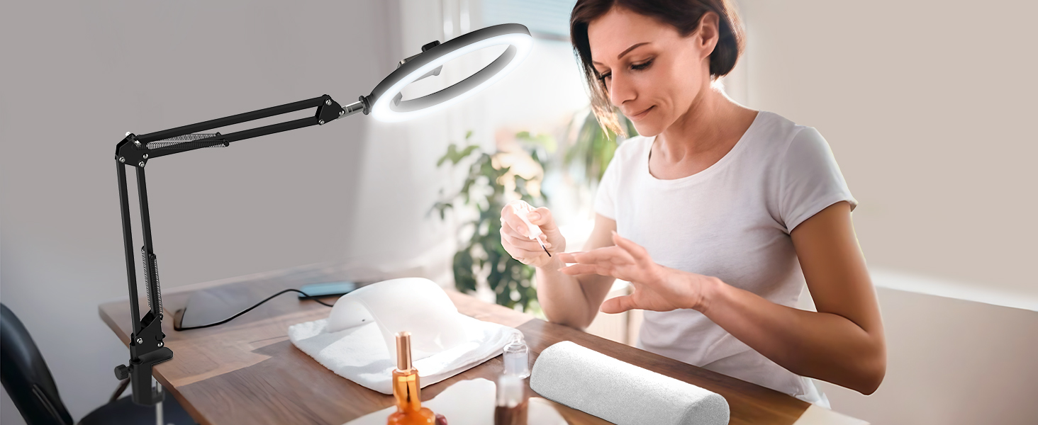 Настільний штатив з кільцевим світлом для кухні та фуд-відео – 10 дюймів | Штатив з кільцевим світлом для зйомки їжі, рецептів, відео та стріму