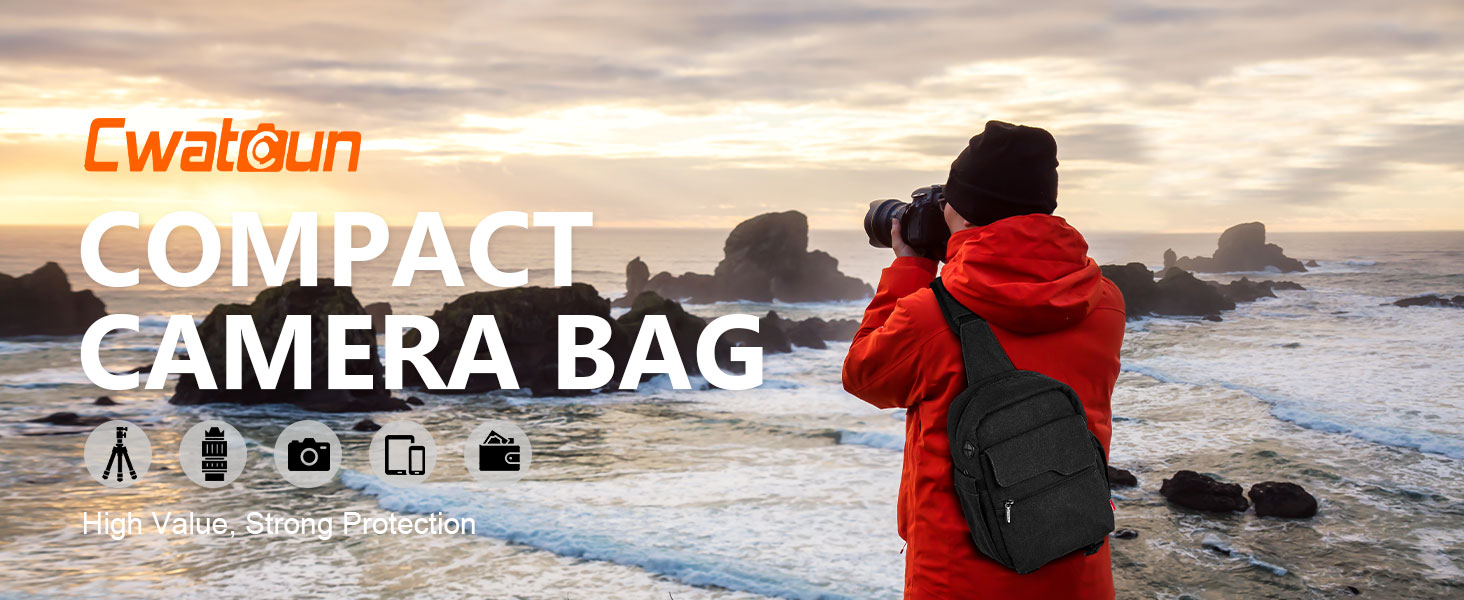 Водонепроникна сумка для камери Cwatcun: для DSLR, SLR, системних камер та аксесуарів