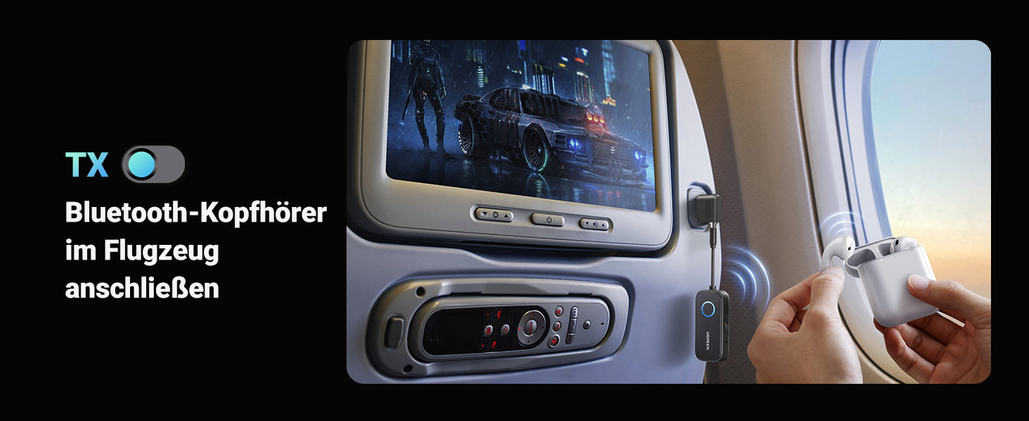 Bluetooth-ресивер UGREEN AptX 5.3 Hi-Fi аудіо-адаптер для стереосистем з Dual 3.5mm AUX