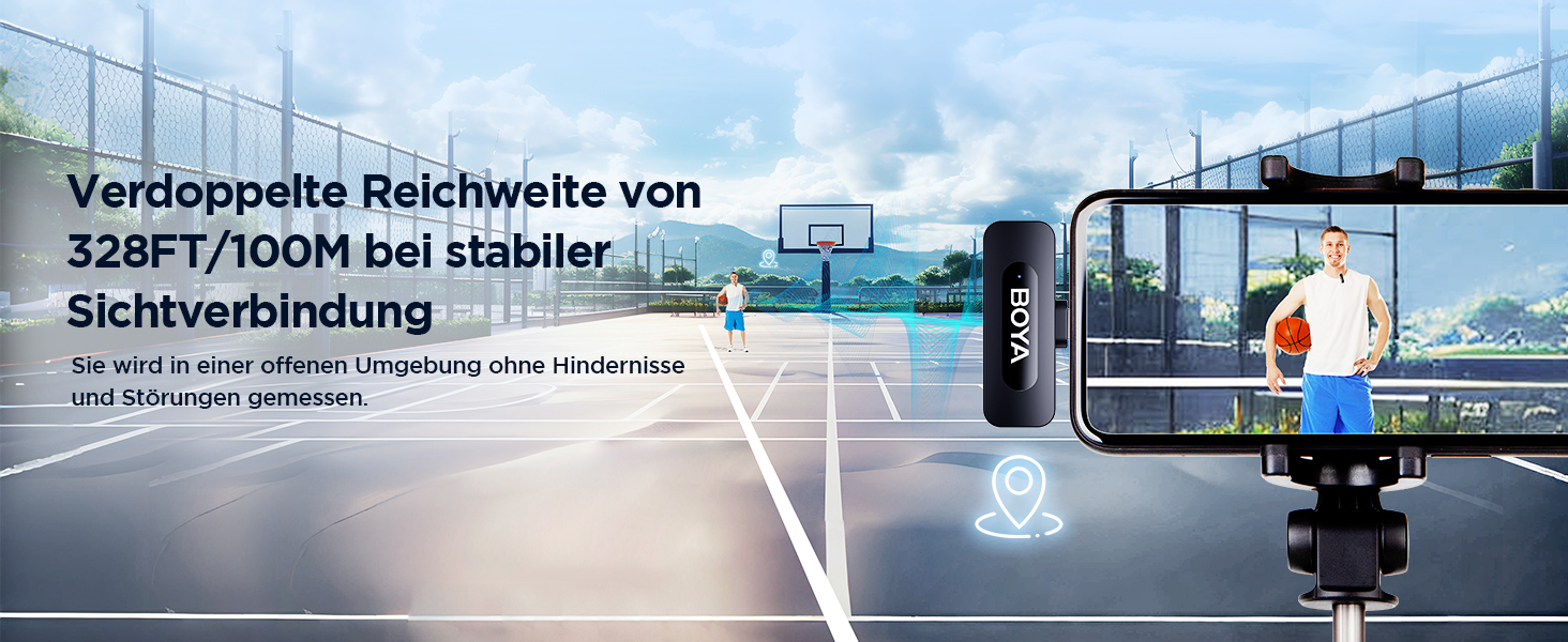 Мікрофон BOYA BY-V10 USB-C: Бездротовий мініатюрний мікрофон з шумозаглушенням для Android, смартфонів, ноутбуків, YouTube, подкастів, Facebook, Vlogging