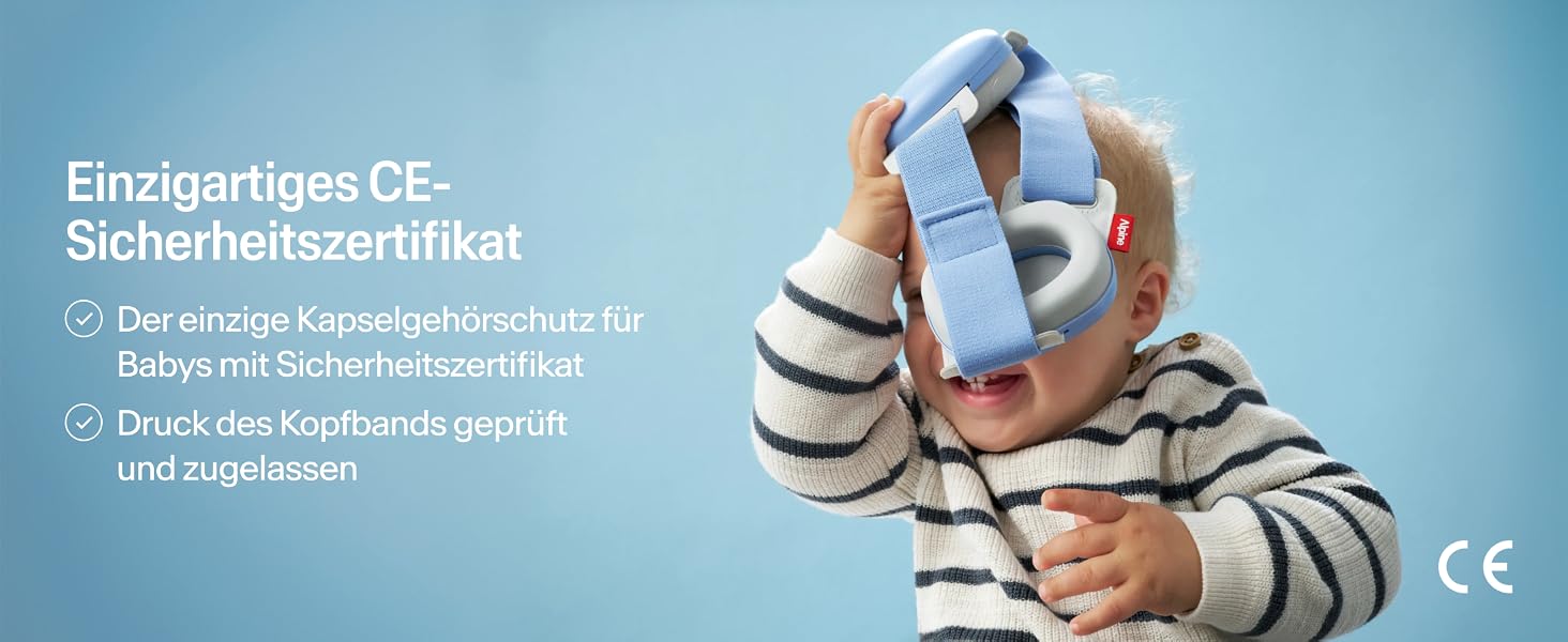 Дитячі захисні навушники Alpine Muffy Baby, шумозаглушення 24 дБ, для дітей до 5 років, колір бежевий, універсальний розмір Comfort