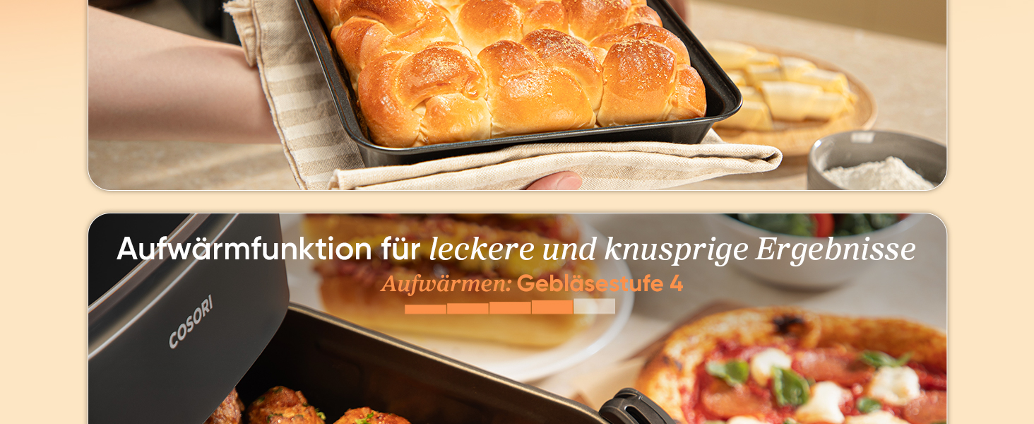 Фритюрниця Cosori Turboblaze з керамічним покриттям, 9-в-1, об'єм 6л, XXL, тихий DC мотор, 87 рецептів, колір: вугільний сірий